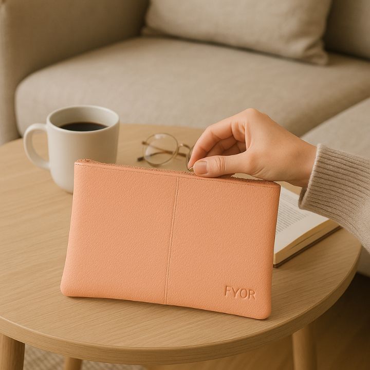 Vegan Leather Cosmetic Pouch